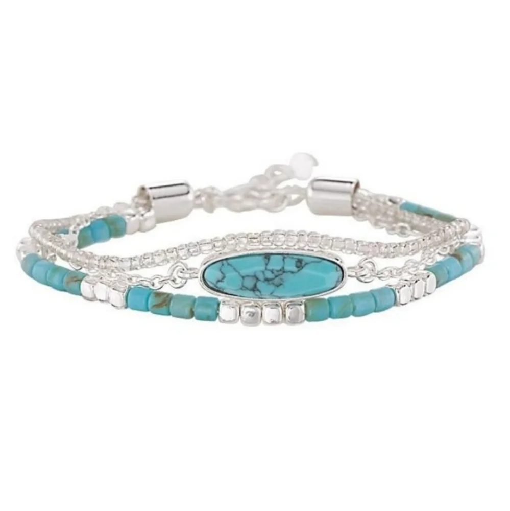 Aqua Layered Bracelet - Picture 5 of 5